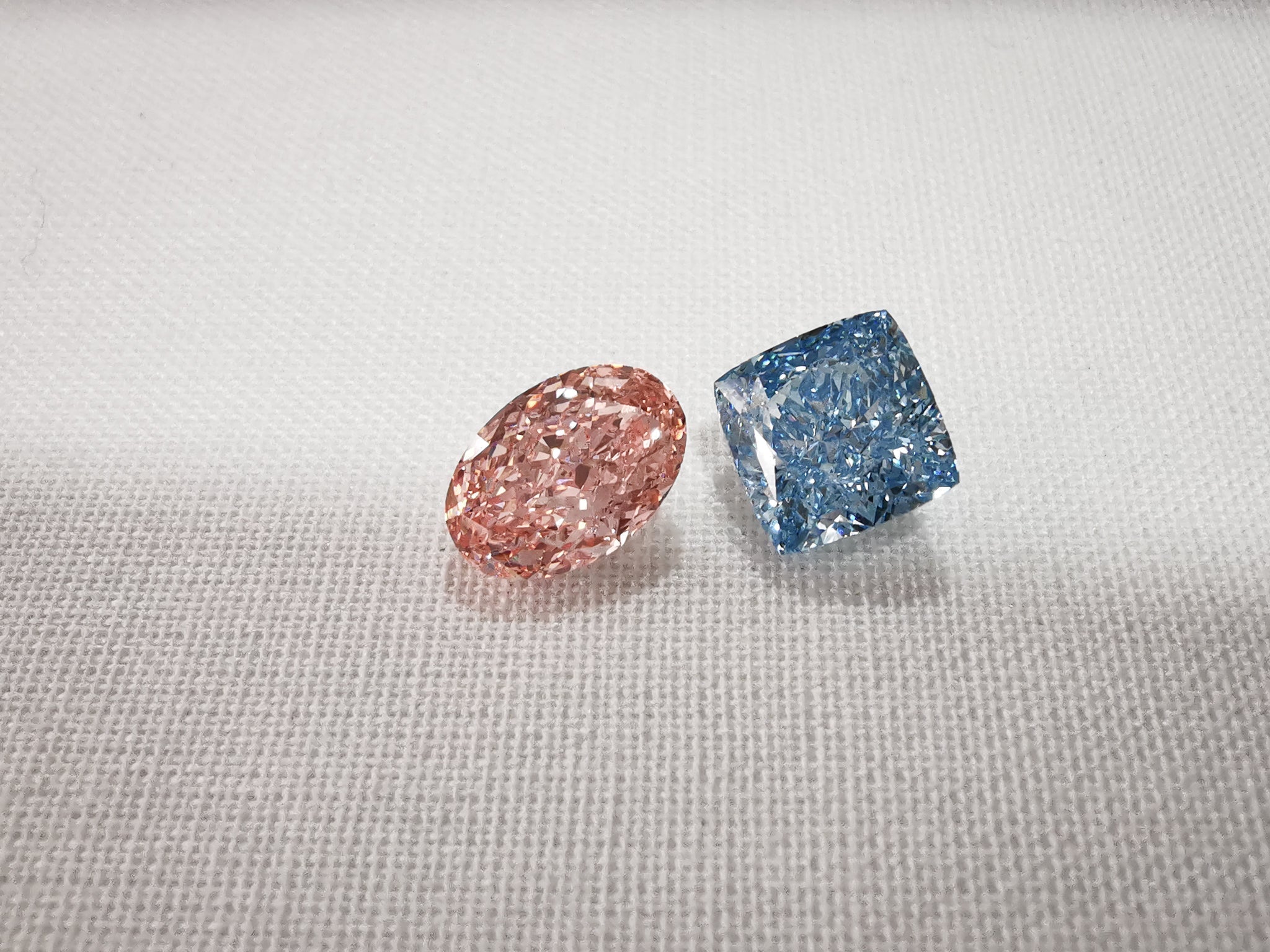 pink and blue diamonds