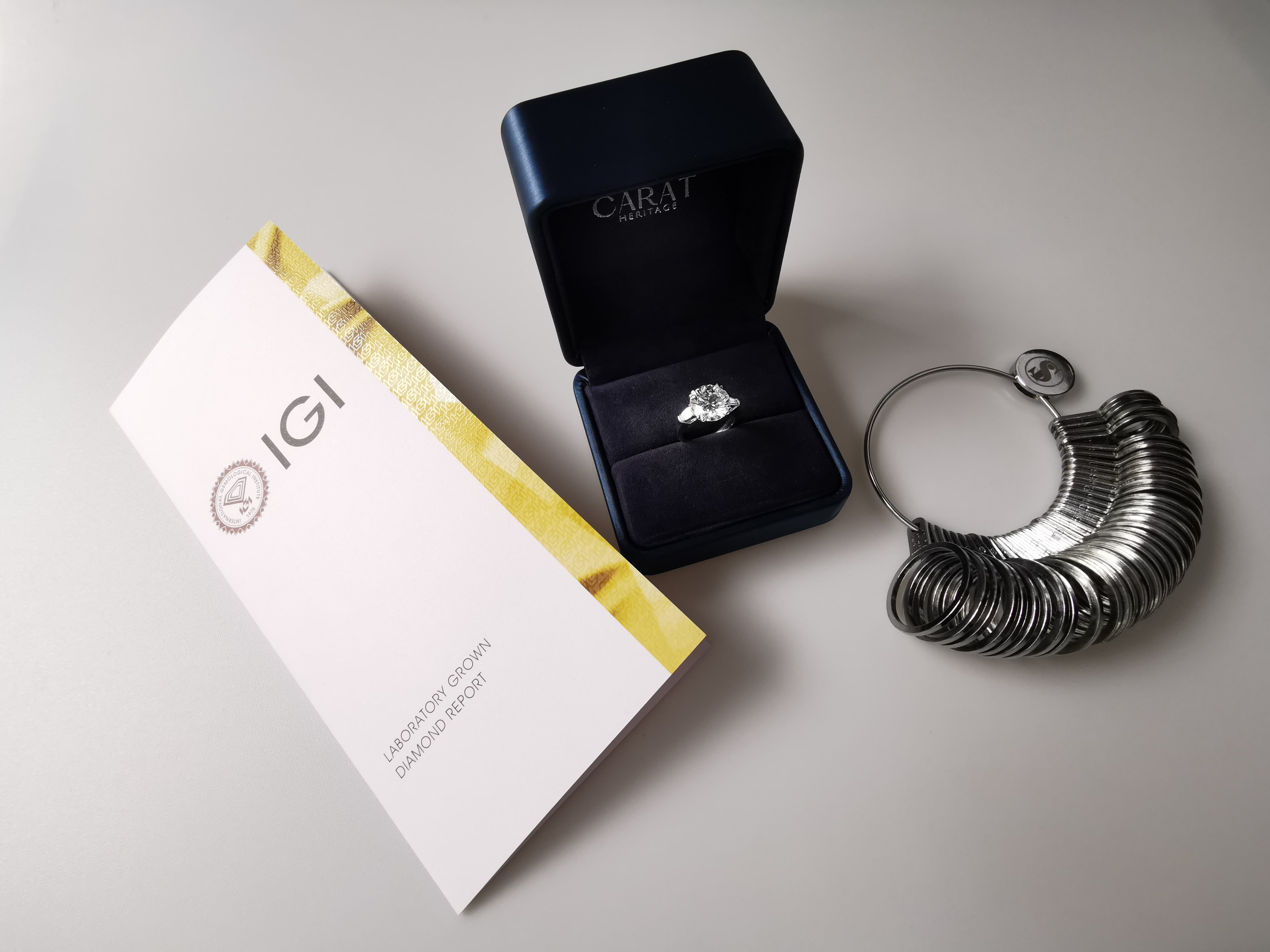 IGI certified lab grown diamond
