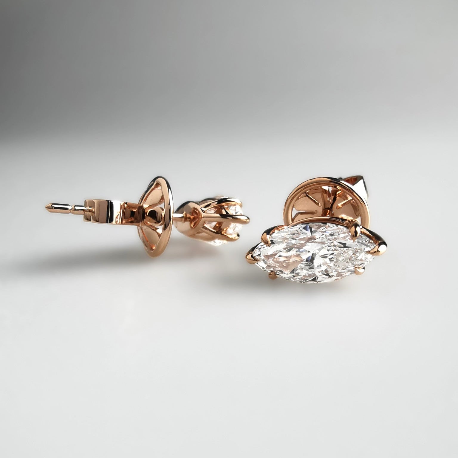 Marquise Diamond Studs