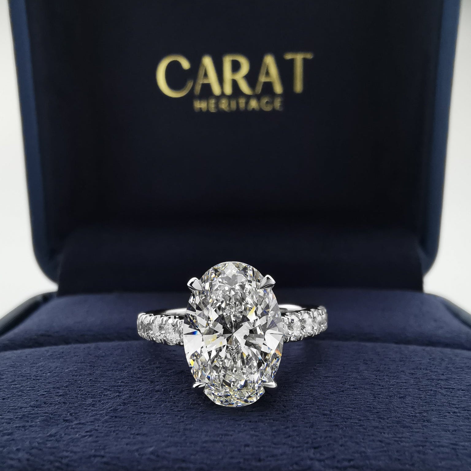 Diamond ring in a Carat Heritage box