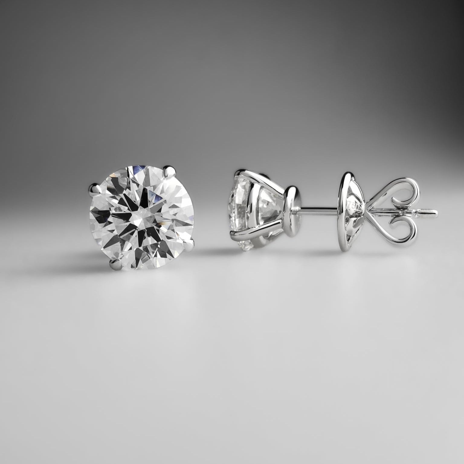 Seraphina 2.00ct. Solitaire Ear Studs (4.00ctw)