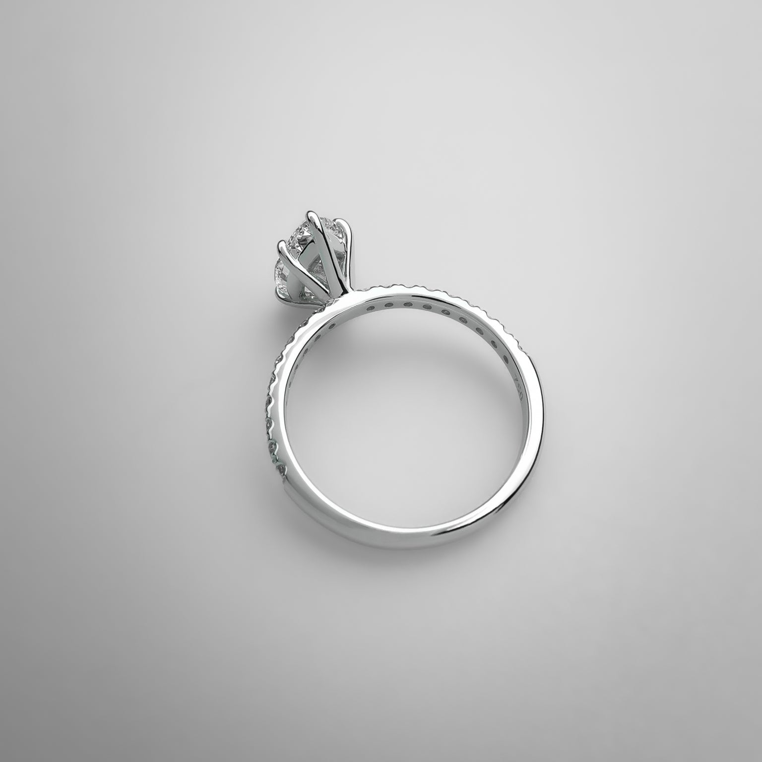 Pear on Melee Diamond Ring