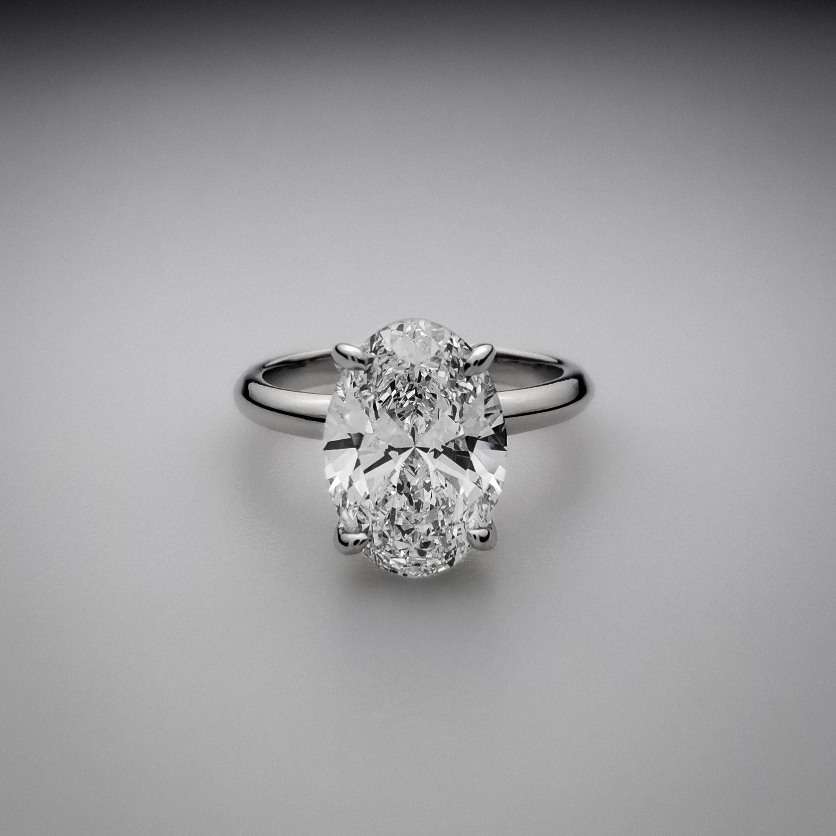 Veda Oval Solitaire Ring