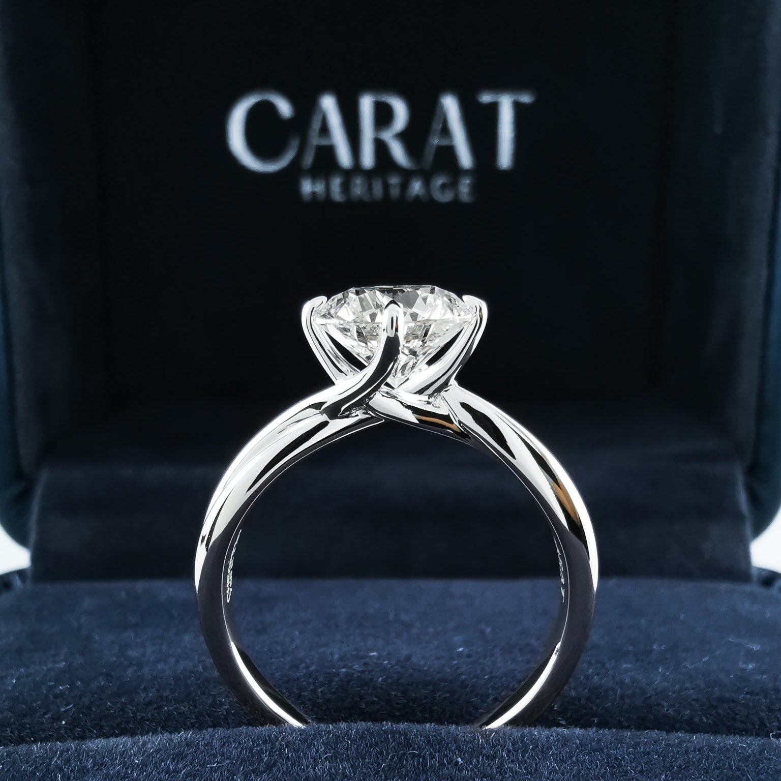 Aurora Solitaire Twist Prong Ring 1.57 ctw.