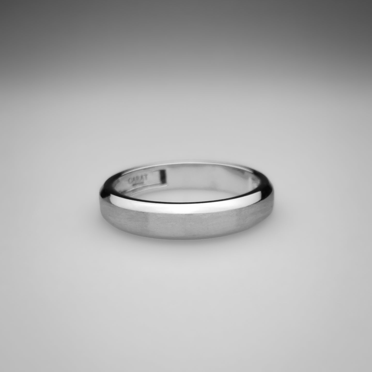 Brushed mens band 4mm