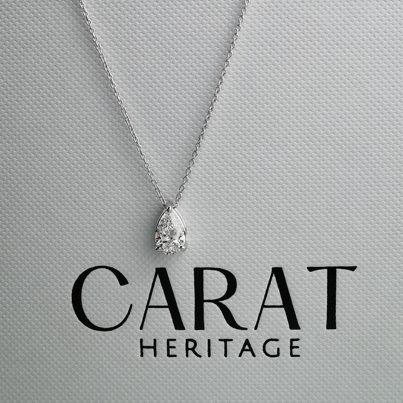 Pear Diamond Necklace