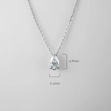 Elara Pear Pendant Necklace 1.00 ct.