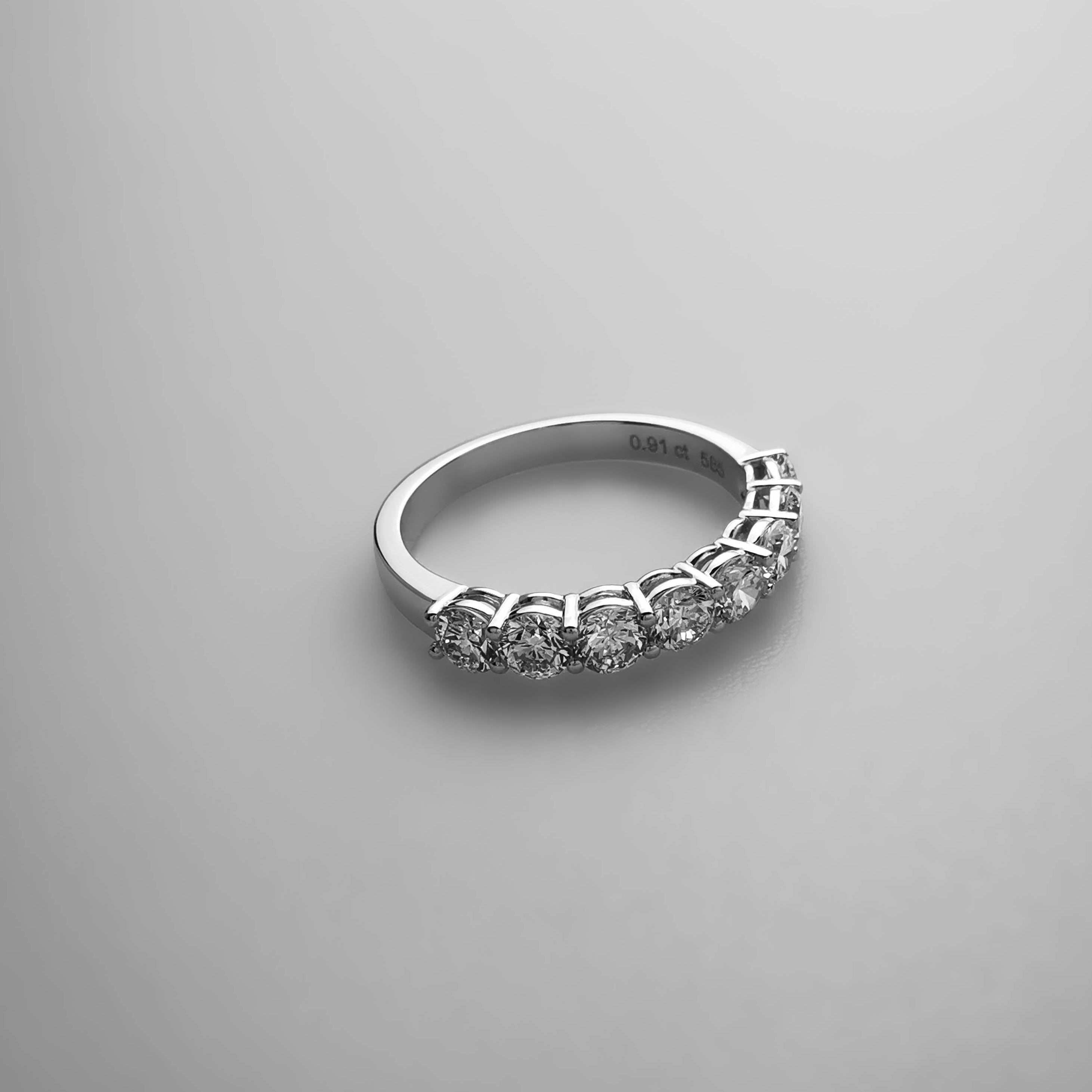 Half Eternity Diamond Band