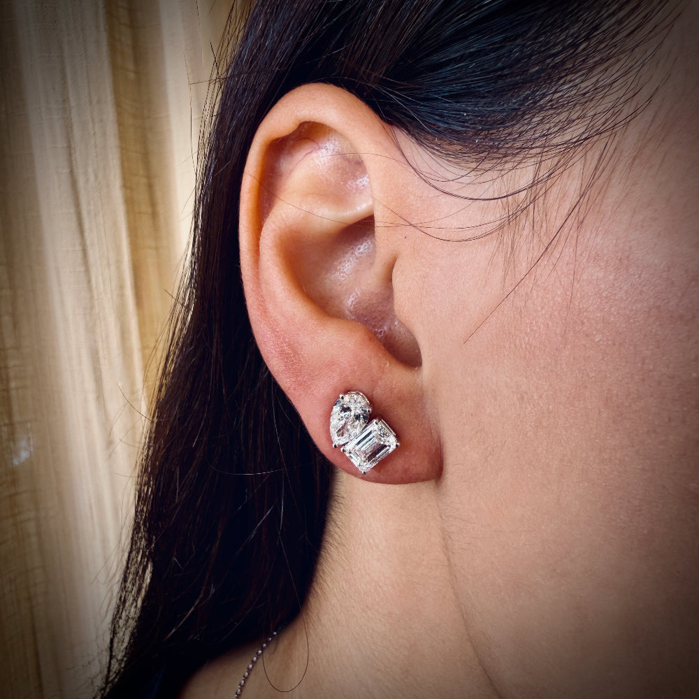 Lydia Toi et Moi Ear Studs (3.60 ctw)