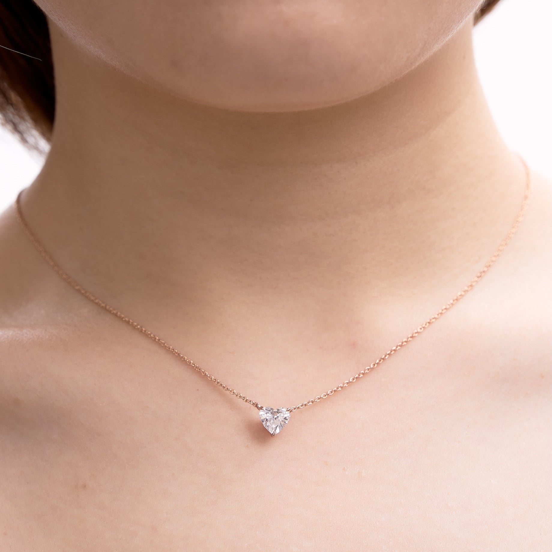 Corvelle Heart Pendant Necklace 1.09 ct.