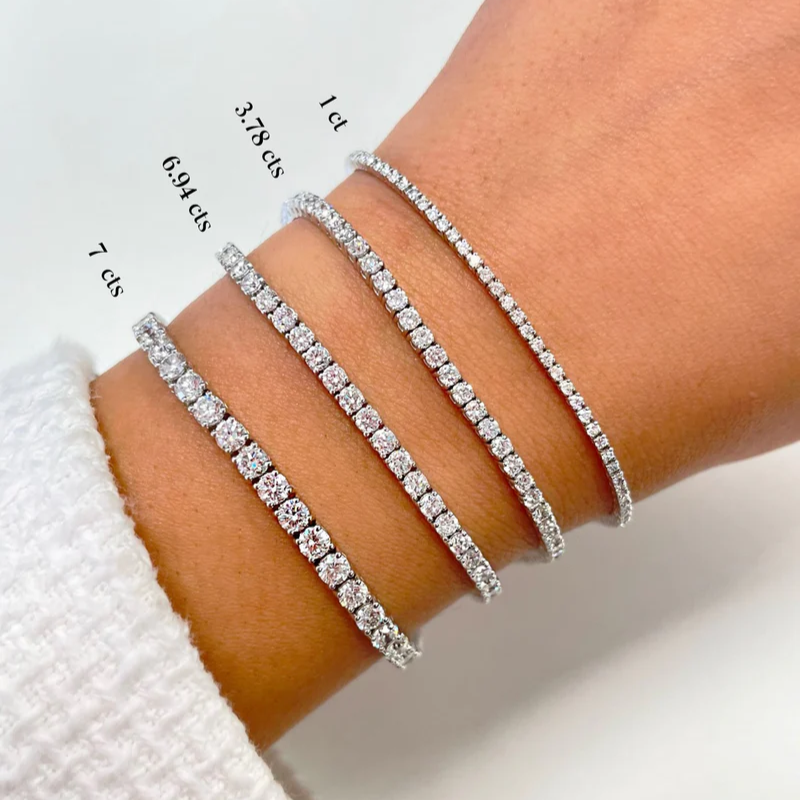 tennis bracelet different sizes 1 carat
