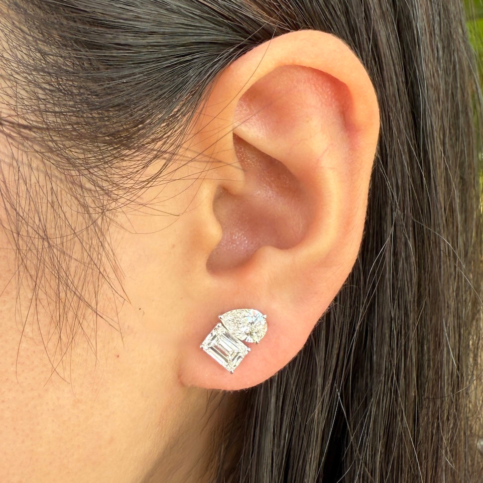 Lydia Toi et Moi Ear Studs (3.60 ctw)