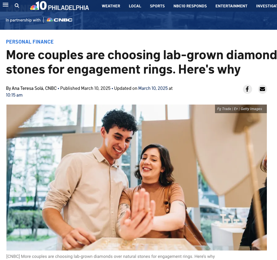 Couples choosing Lab Diamonds
