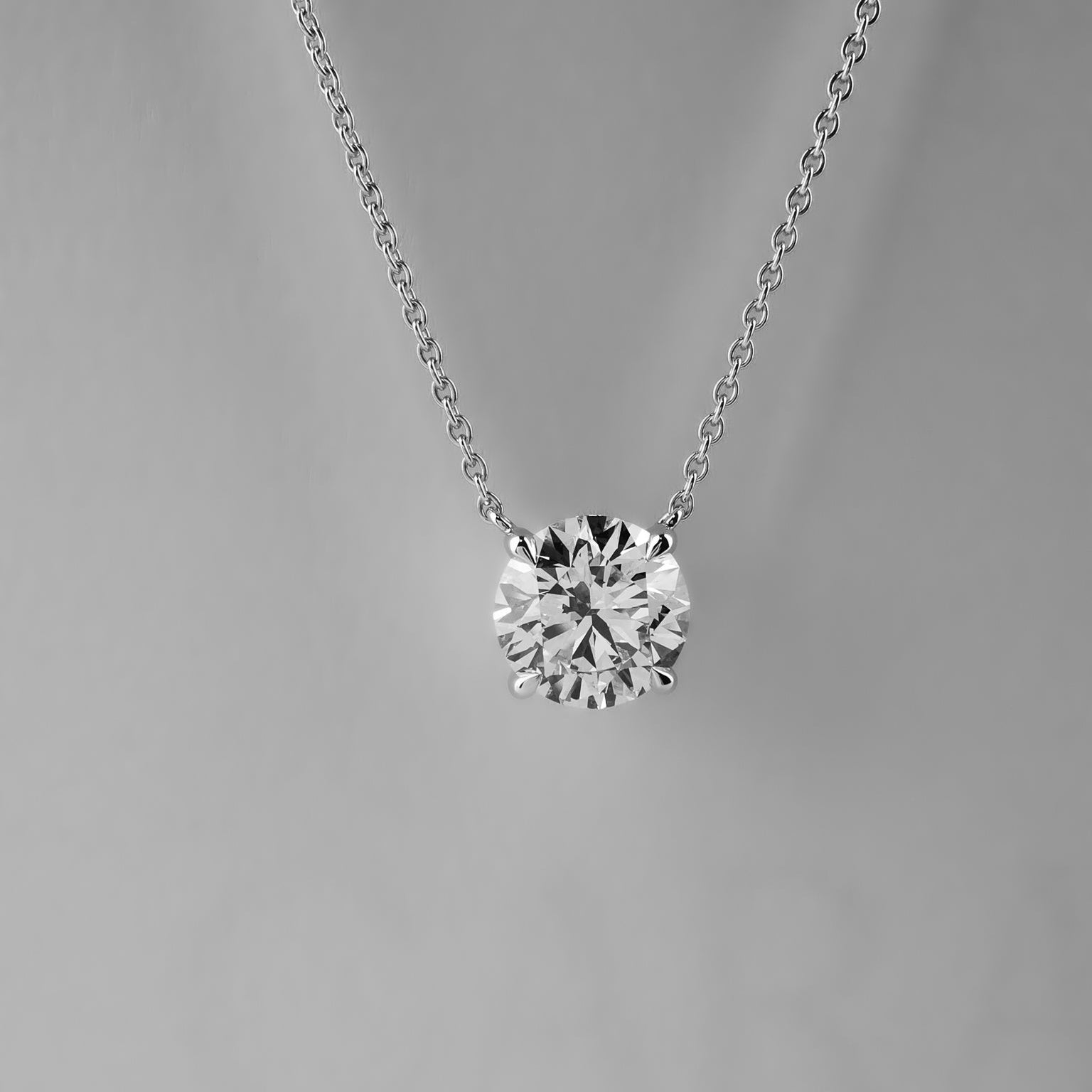 2 carat diamond pendant necklace