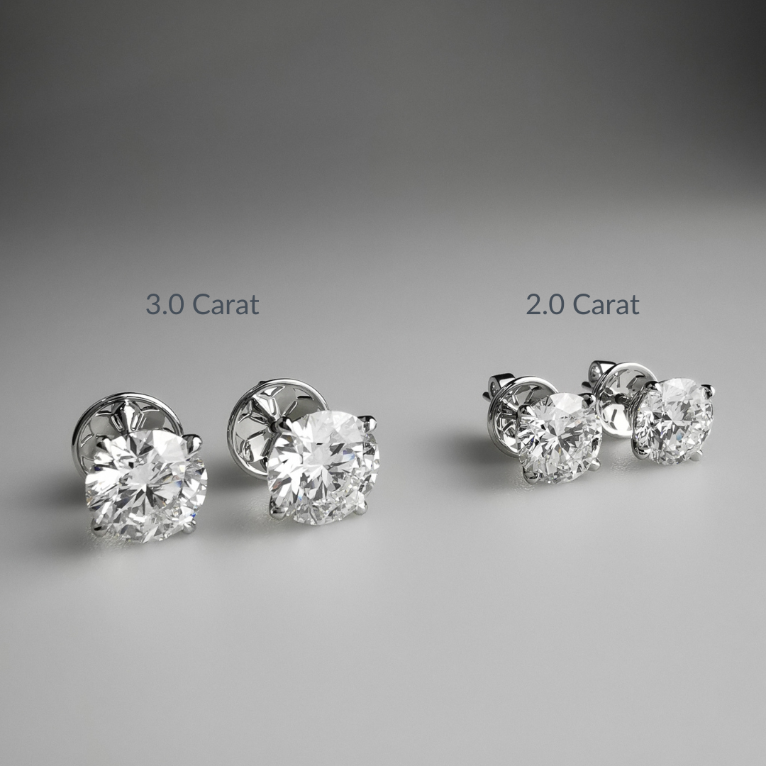 [Pre-order] 3 ct. Solitaire Ear Studs