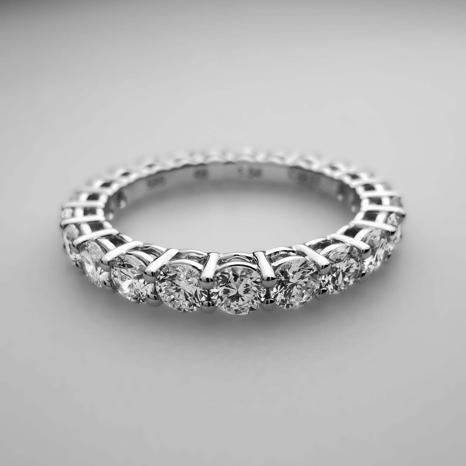 Diamond Eternity Band Laying Down