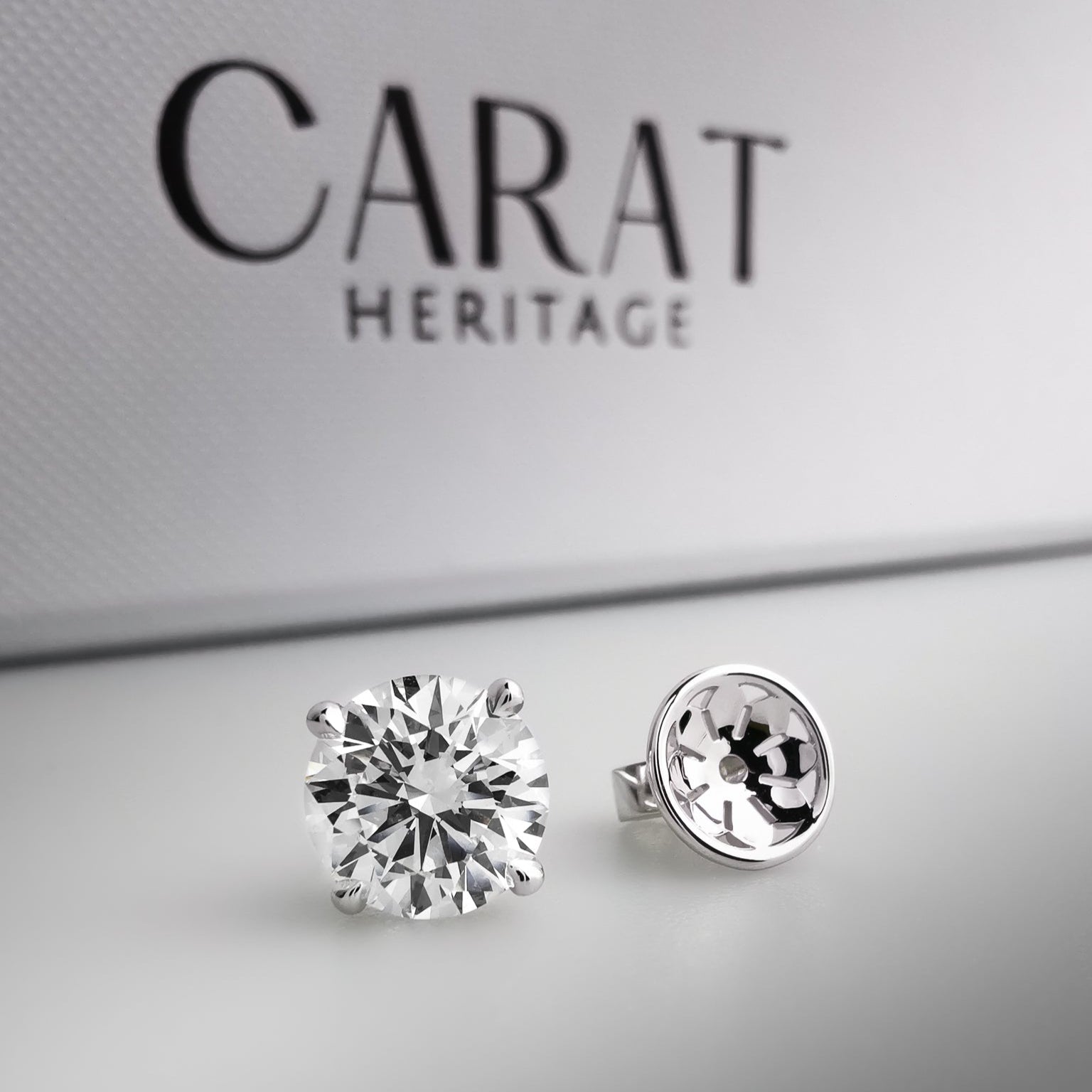 Seraphina 2ct. Solitaire Ear Studs