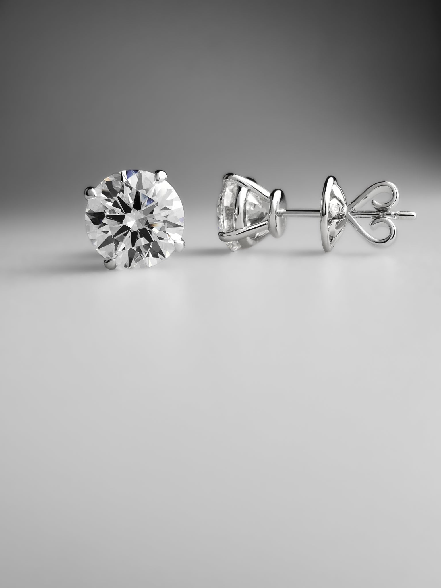 Seraphina 2ct. Solitaire Ear Studs