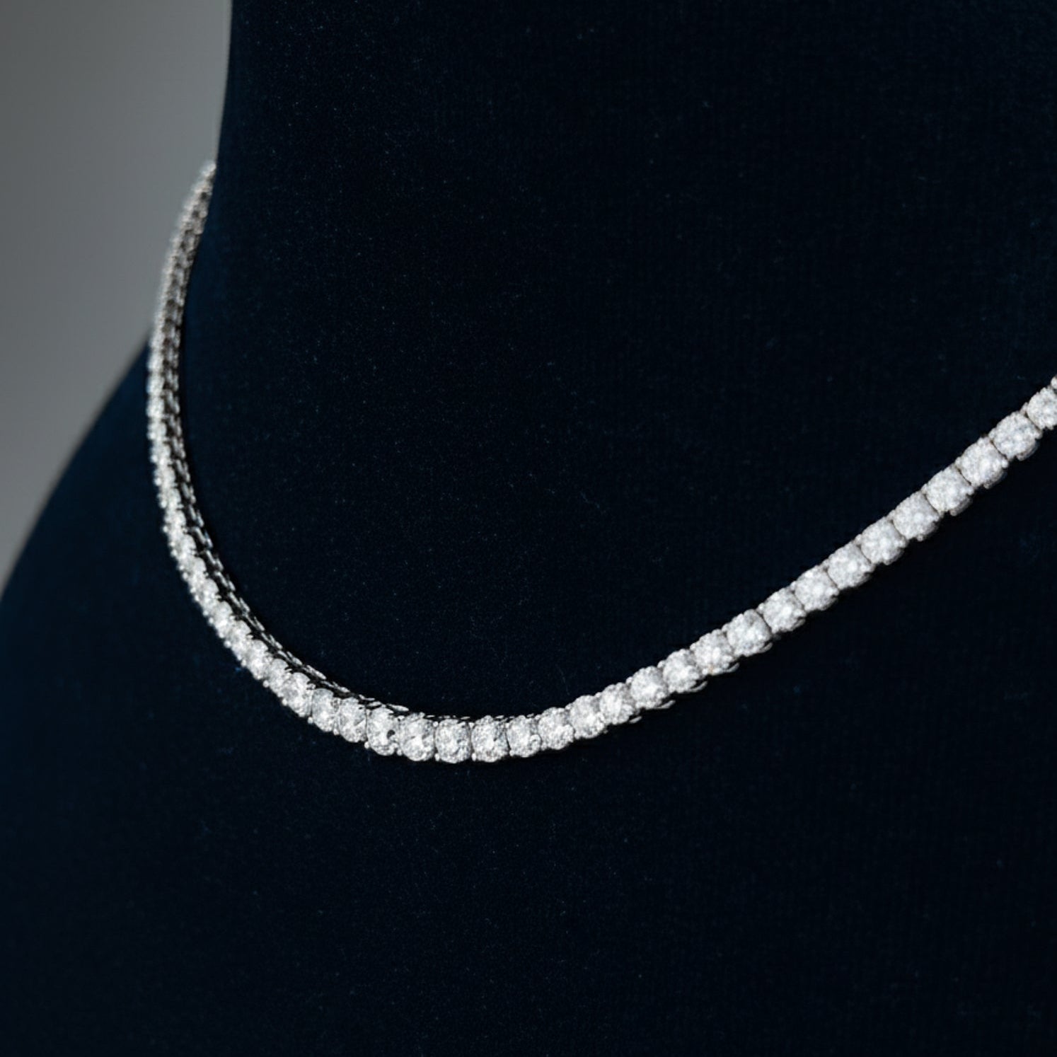 Diamond Tennis Necklace 10 Carats