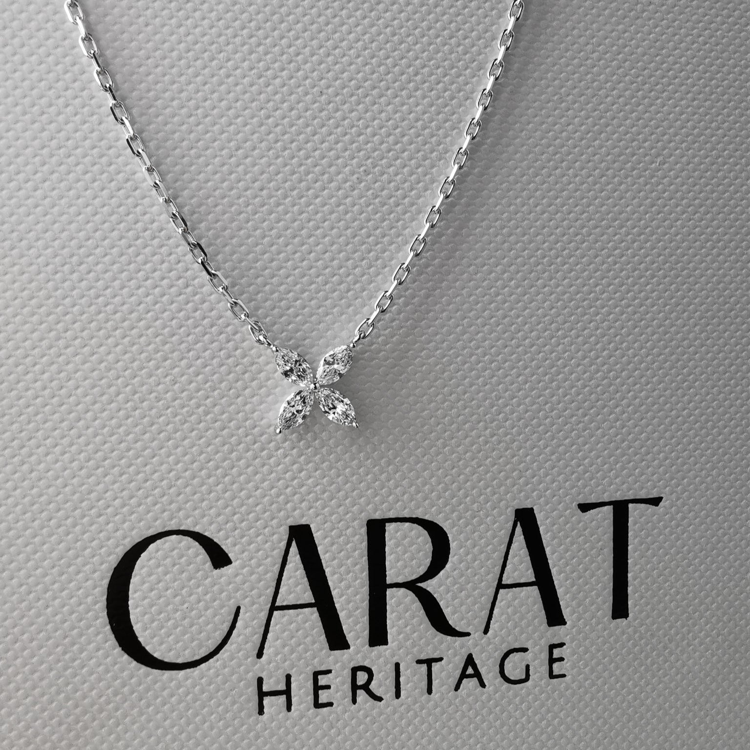diamond flower pendant