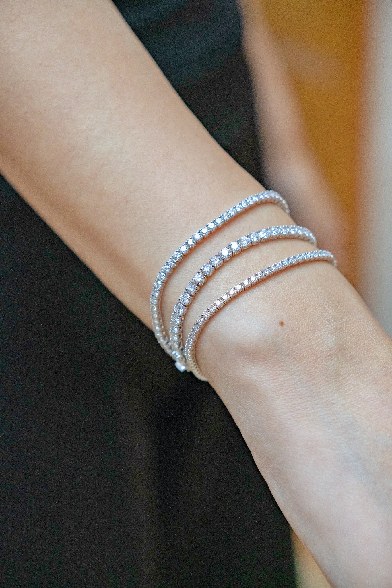 Lumière 5 pointer 2.3mm Tennis Bracelet 3ctw – Carat Heritage