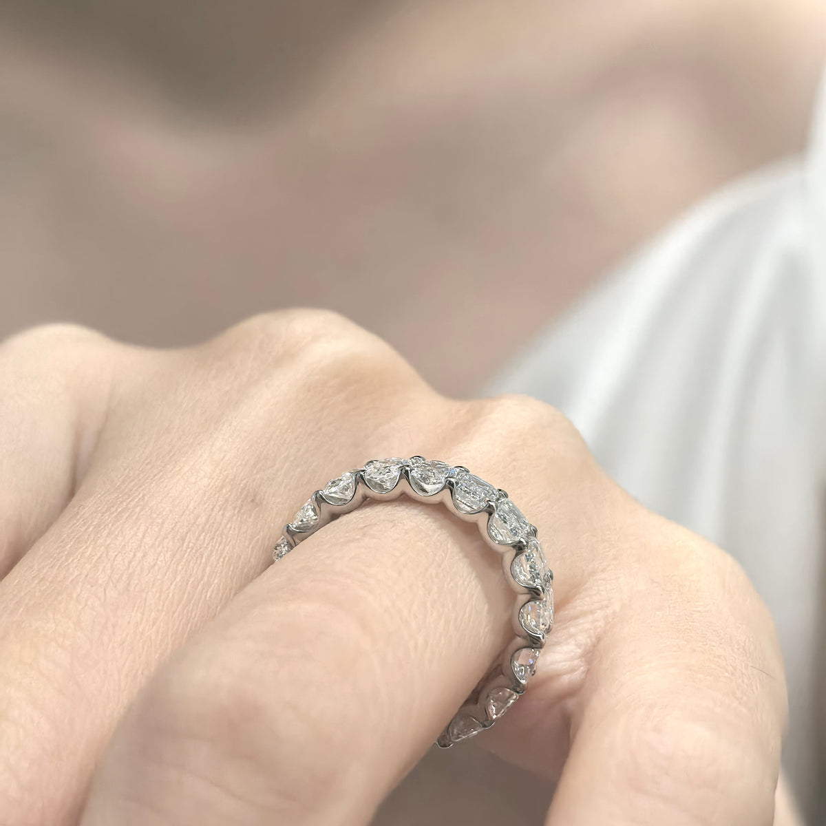 diamond eternity band chunky thick 5mm