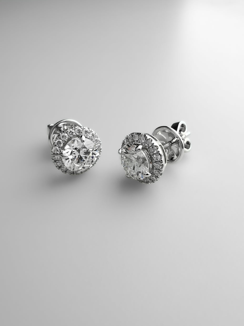 Video of Halo Diamond Earrings